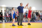 Traditional tournament in Greco-Roman wrestling among young men